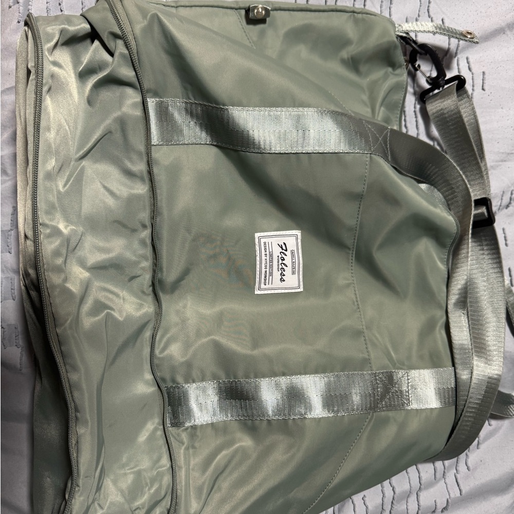 Green and Gray Weekender Bag